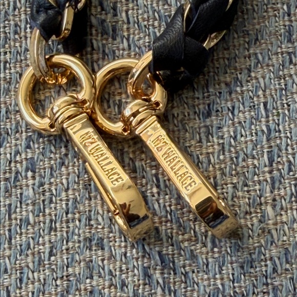 MZ Wallace Dark Blue Leather/Chain Replacement Strap - Picture 5 of 8